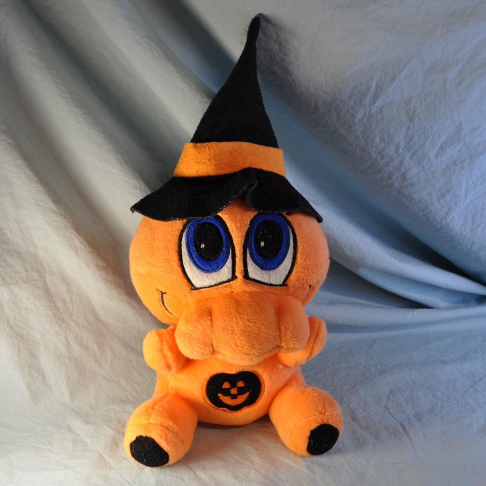 SALE* chibithulhu witch orange plush halloween cthulu about 12" (3)